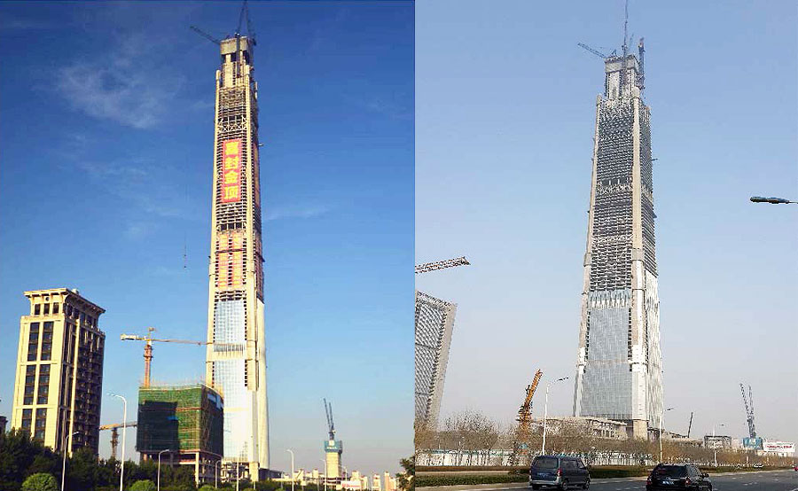 天津高银117大厦钢结构防火涂料工程.jpg 天津高银117大厦钢结构防火涂料工程.jpg